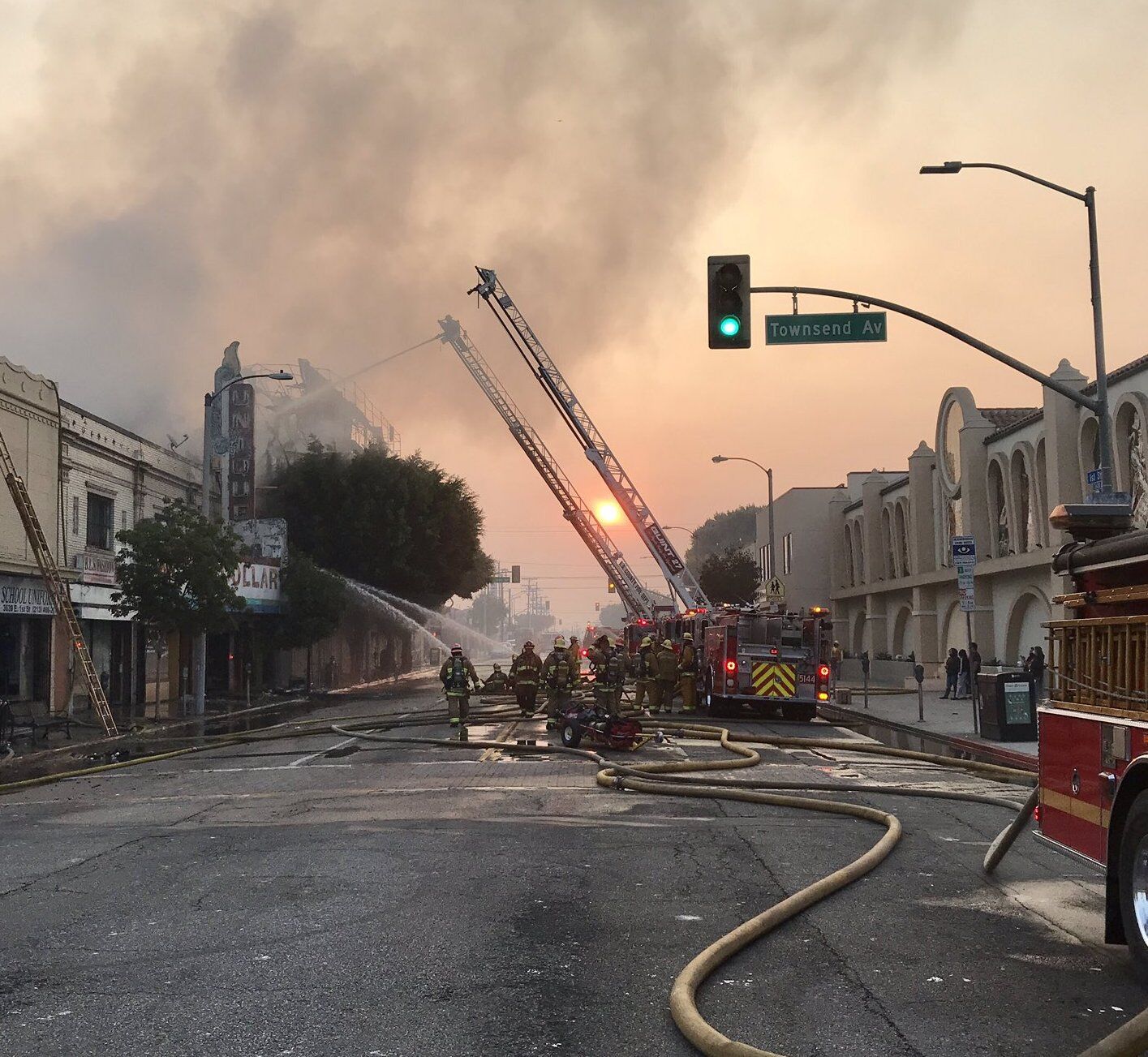 1st and Rowan apartment fire
